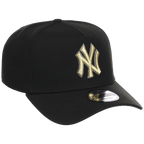New York Yankees MLB Black x Gold FASHION CORE New Era 9FORTY A-Frame