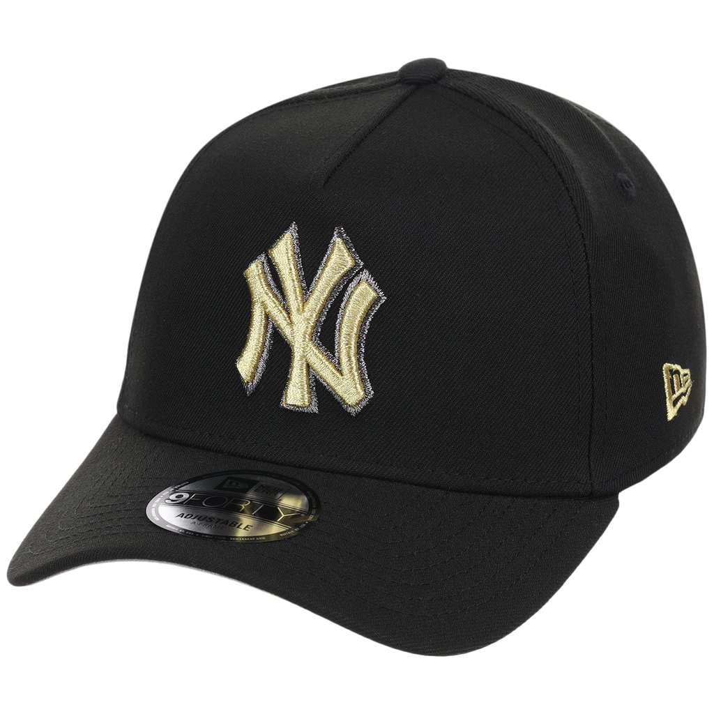 New York Yankees MLB Black x Gold FASHION CORE New Era 9FORTY A-Frame