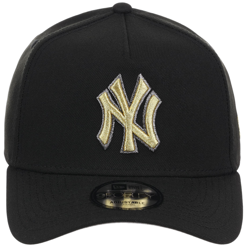 New York Yankees MLB Black x Gold FASHION CORE New Era 9FORTY A-Frame
