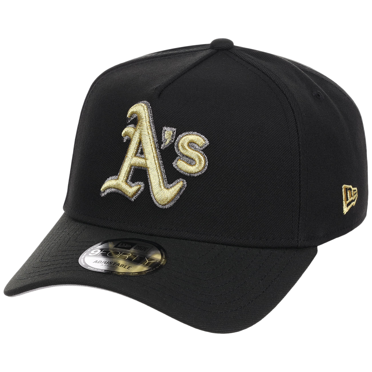 Oakland Athletics MLB Black x Gold FASHION CORE New Era 9FORTY A-Frame