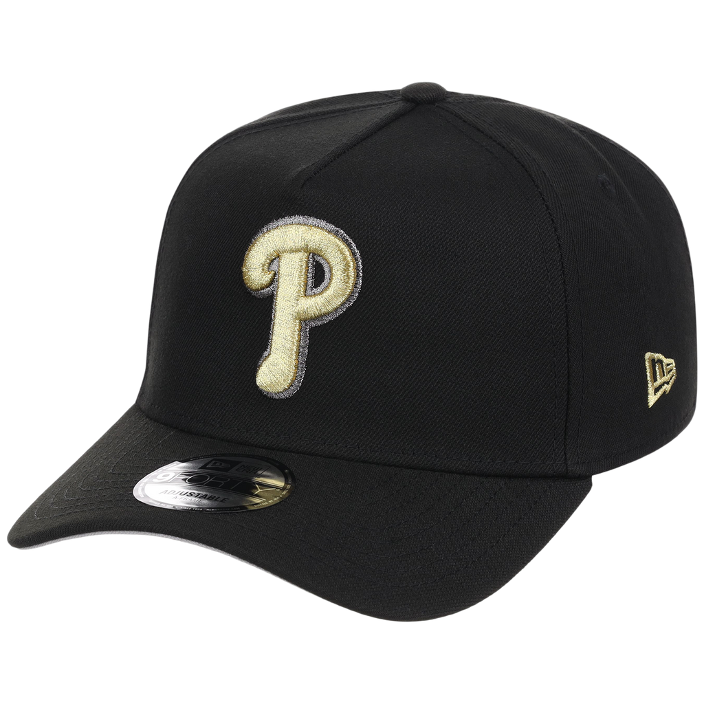 Philadelphia Phillies MLB Black x Gold FASHION CORE New Era 9FORTY A-Frame
