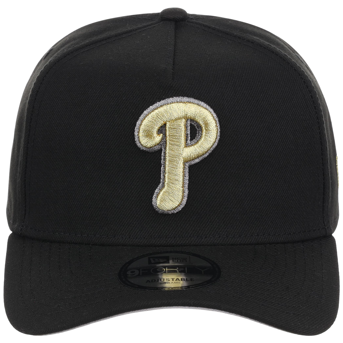 Philadelphia Phillies MLB Black x Gold FASHION CORE New Era 9FORTY A-Frame