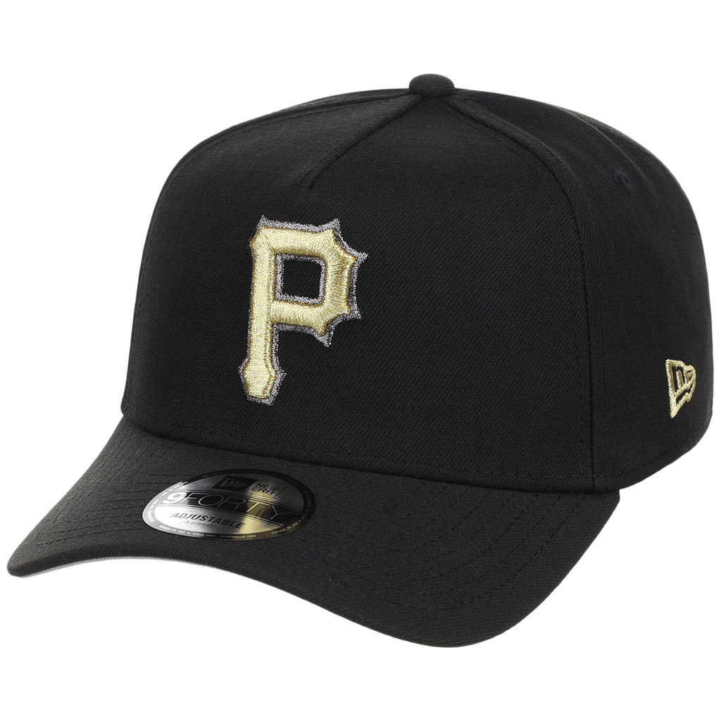 Pittsburgh Pirates MLB Black x Gold FASHION CORE New Era 9FORTY A-Frame