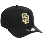 San Diego Padres MLB Black x Gold FASHION CORE New Era 9FORTY A-Frame