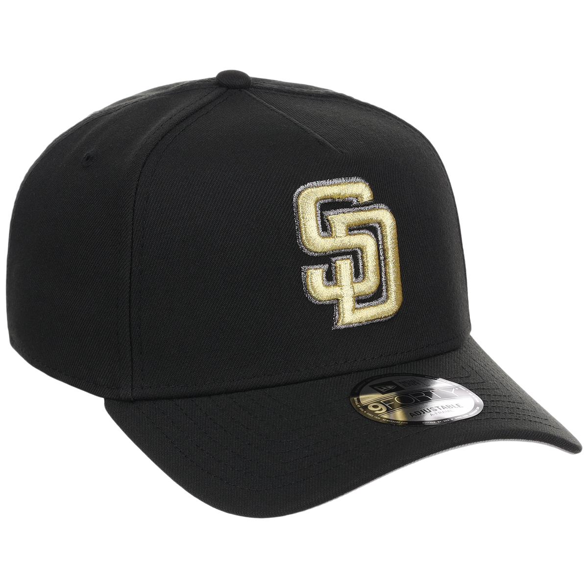 San Diego Padres MLB Black x Gold FASHION CORE New Era 9FORTY A-Frame