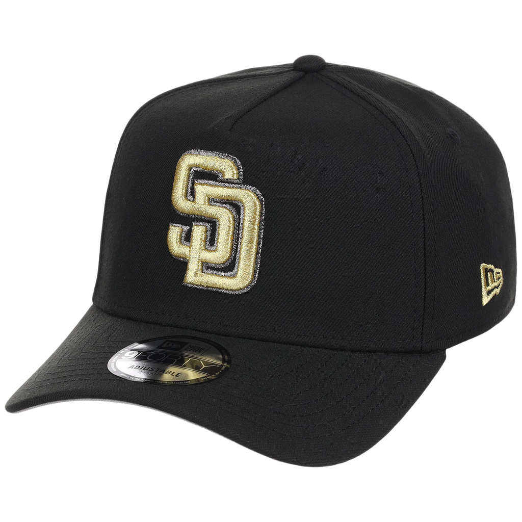 San Diego Padres MLB Black x Gold FASHION CORE New Era 9FORTY A-Frame