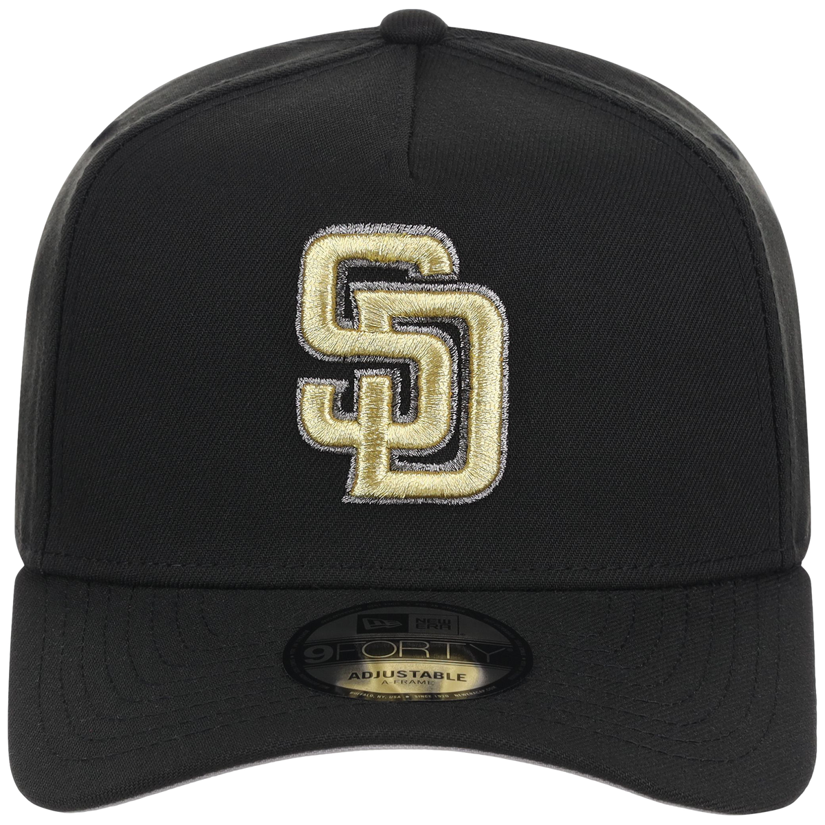 San Diego Padres MLB Black x Gold FASHION CORE New Era 9FORTY A-Frame