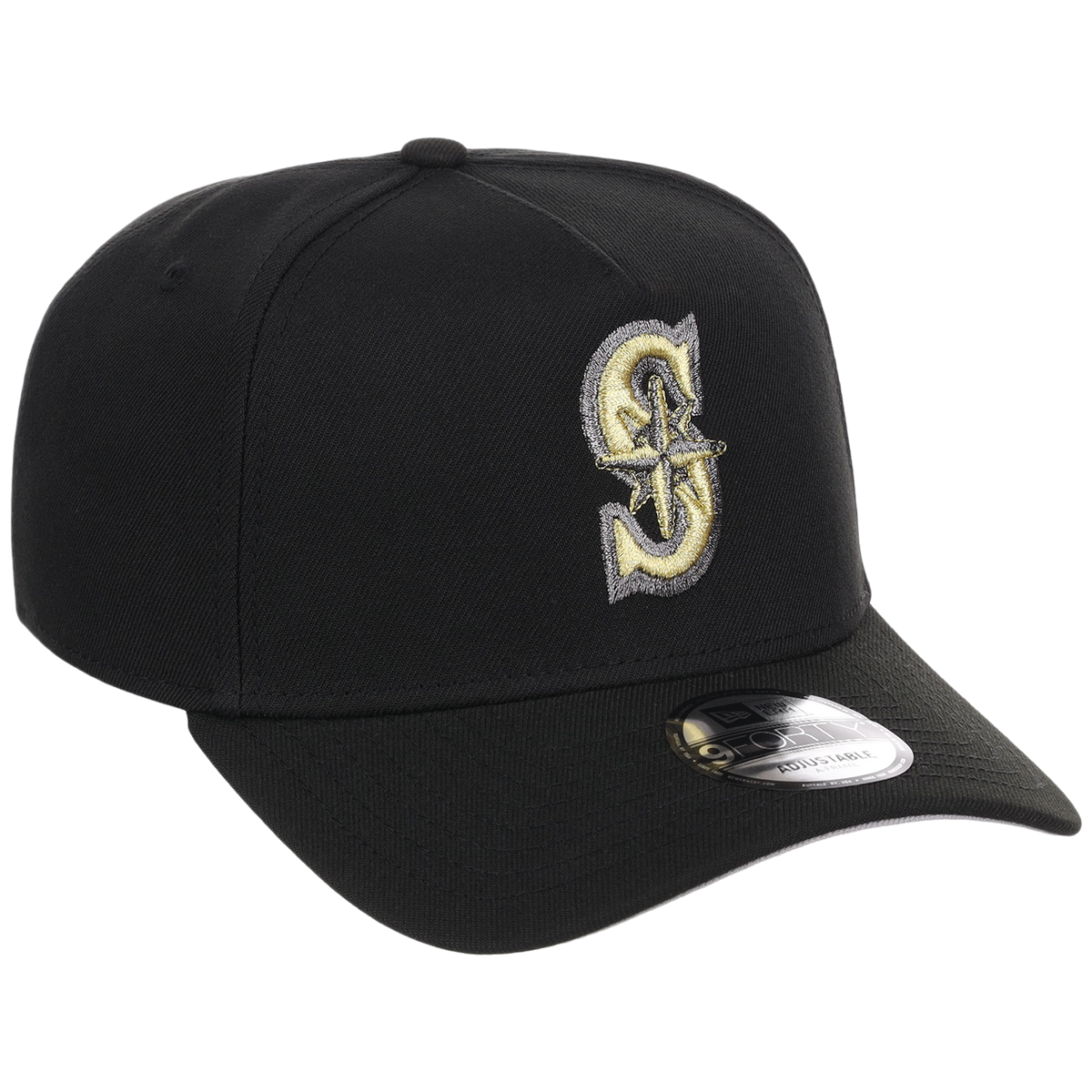 Seattle Mariners MLB Black x Gold FASHION CORE New Era 9FORTY A-Frame