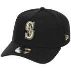 Seattle Mariners MLB Black x Gold FASHION CORE New Era 9FORTY A-Frame