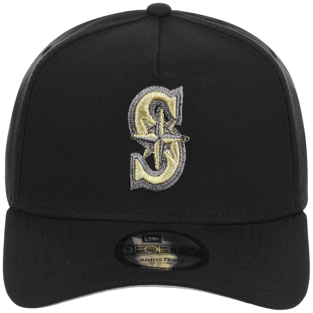 Seattle Mariners MLB Black x Gold FASHION CORE New Era 9FORTY A-Frame