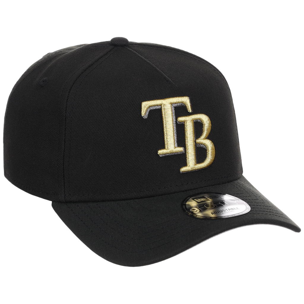 Tampa Bay Rays MLB Black x Gold FASHION CORE New Era 9FORTY A-Frame