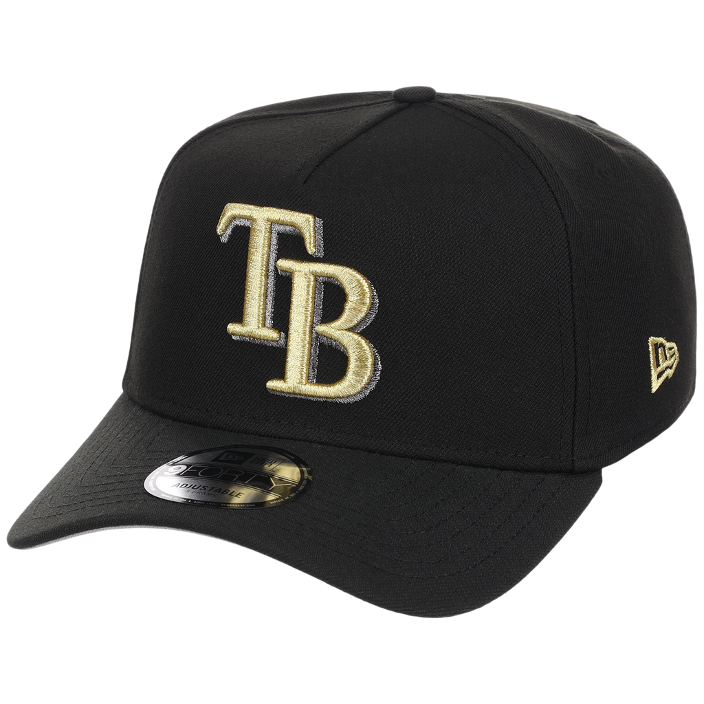 Tampa Bay Rays MLB Black x Gold FASHION CORE New Era 9FORTY A-Frame