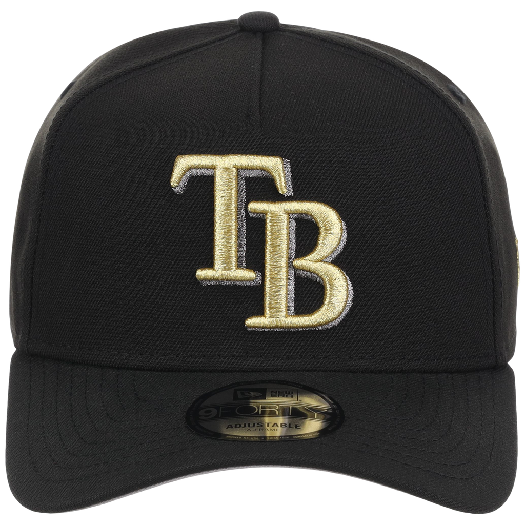 Tampa Bay Rays MLB Black x Gold FASHION CORE New Era 9FORTY A-Frame