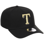 Texas Rangers MLB Black x Gold FASHION CORE New Era 9FORTY A-Frame