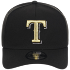 Texas Rangers MLB Black x Gold FASHION CORE New Era 9FORTY A-Frame