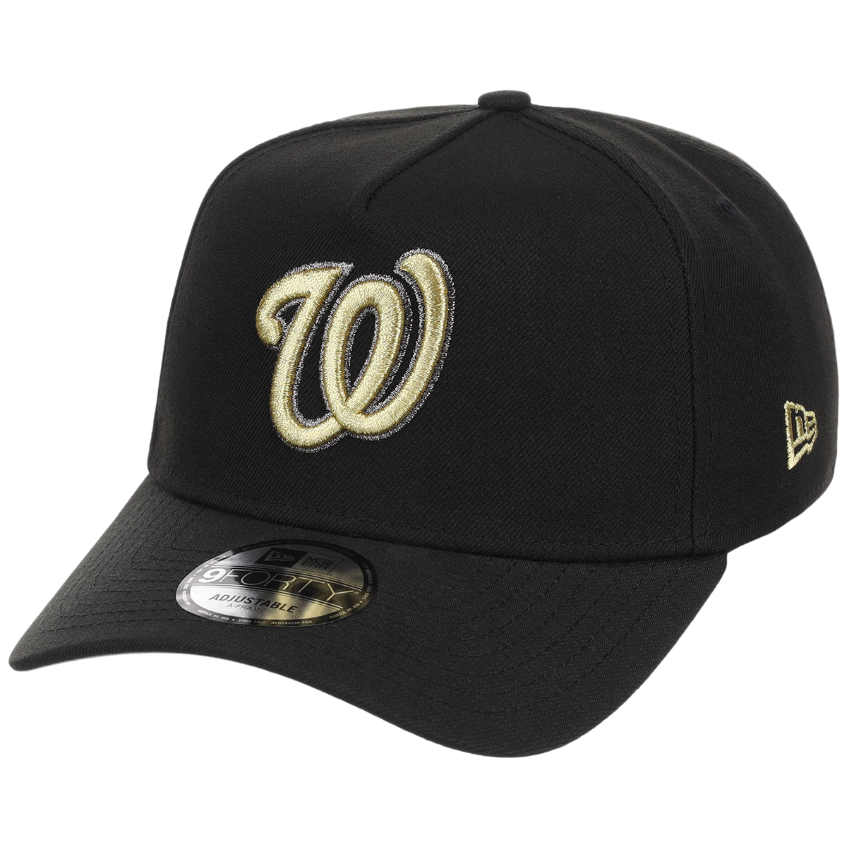 Washington Nationals MLB Black x Gold FASHION CORE New Era 9FORTY A-Frame