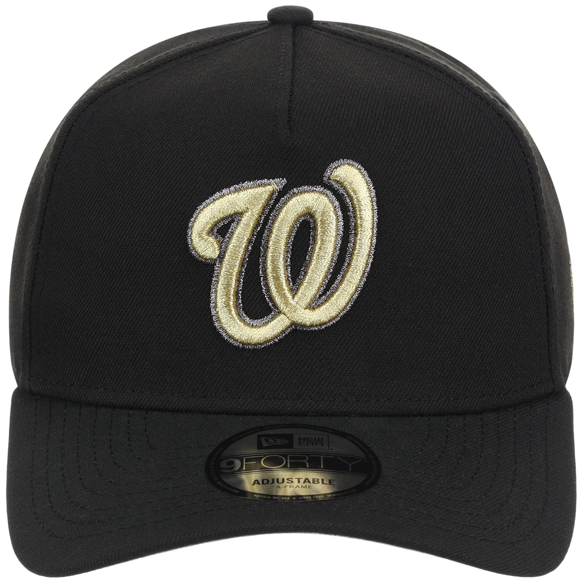 Washington Nationals MLB Black x Gold FASHION CORE New Era 9FORTY A-Frame