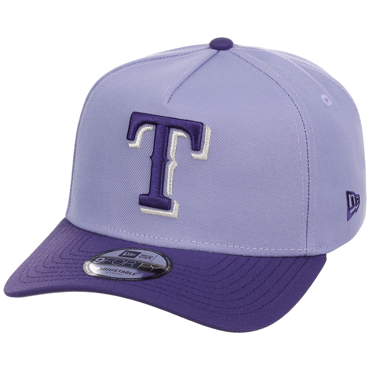 Texas Rangers MLB Lavender x Purple FASHION CORE New Era 9FORTY A-Frame