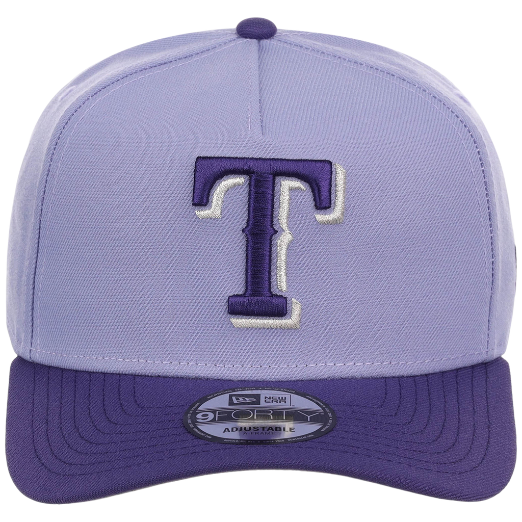 Texas Rangers MLB Lavender x Purple FASHION CORE New Era 9FORTY A-Frame