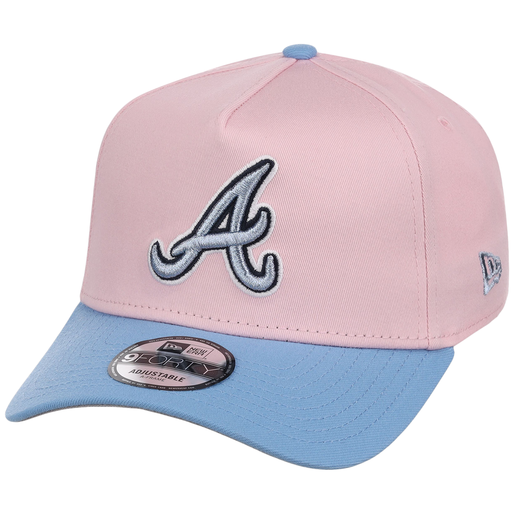 Atlanta Braves MLB Pink x Sky FASHION CORE New Era 9FORTY A-Frame