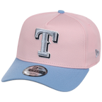 Texas Rangers MLB Pink x Sky FASHION CORE New Era 9FORTY A-Frame