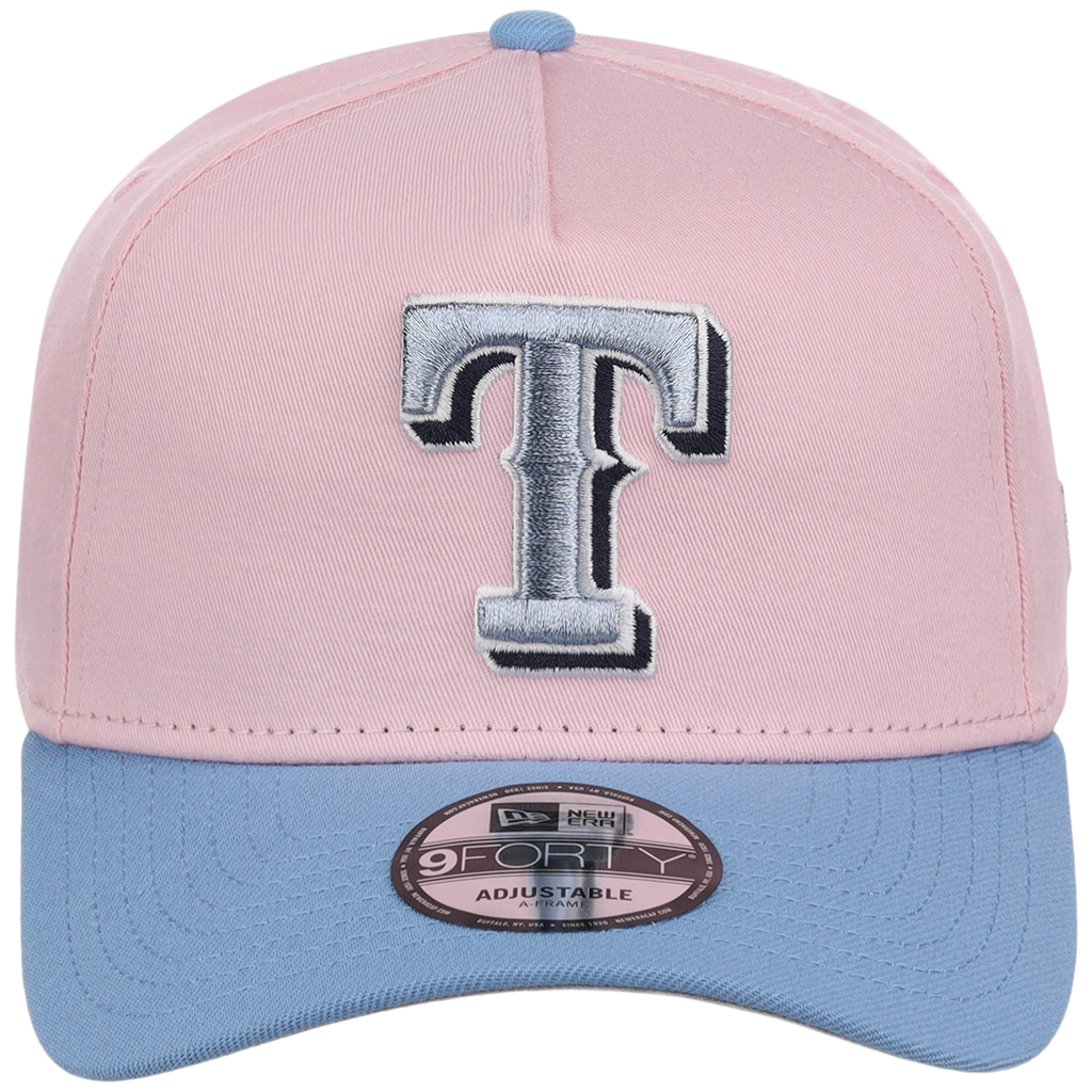 Texas Rangers MLB Pink x Sky FASHION CORE New Era 9FORTY A-Frame