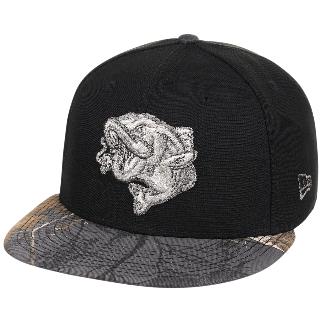 Gwinnett Stripers MiLB Black Realtree Metallics New Era 59FIFTY