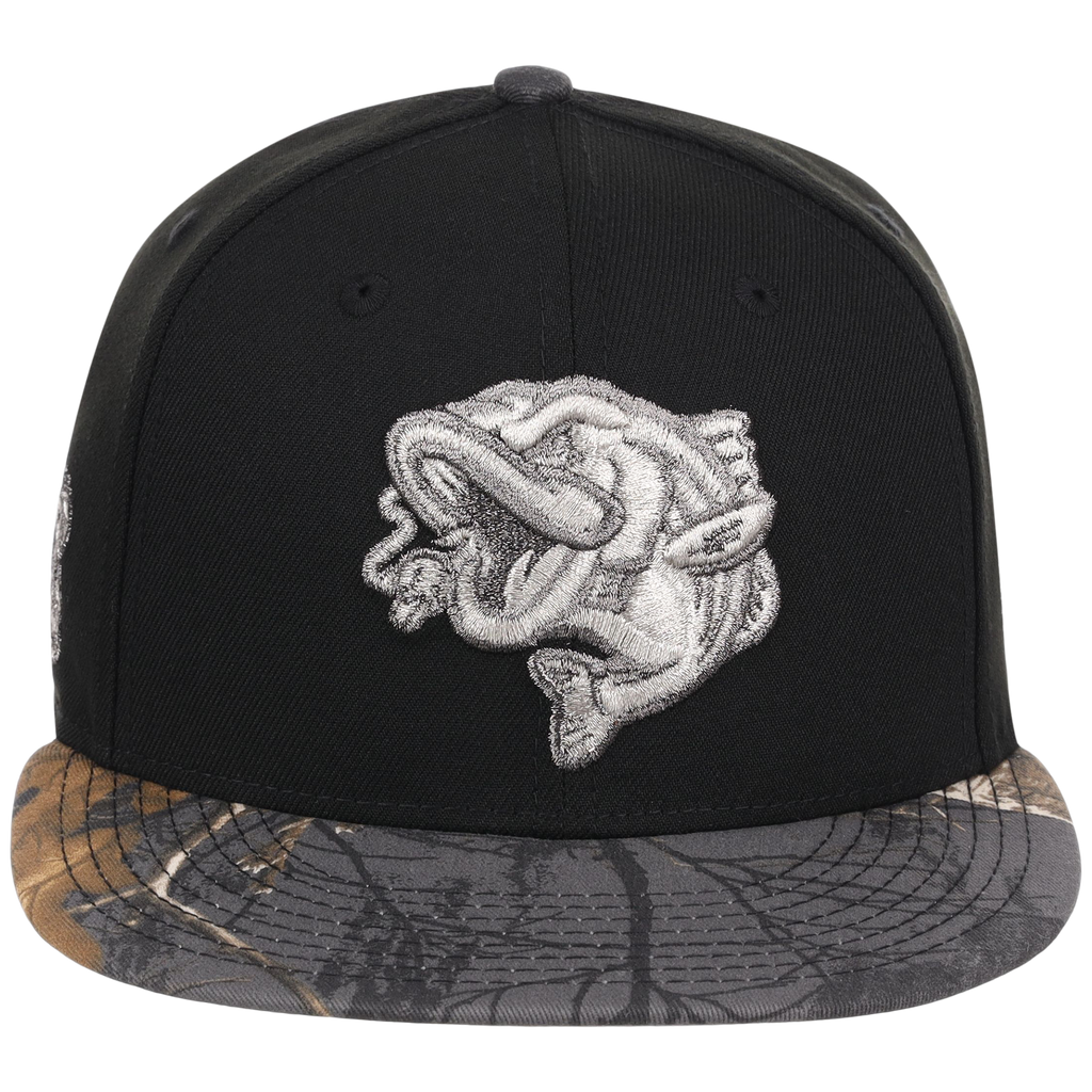 Gwinnett Stripers MiLB Black Realtree Metallics New Era 59FIFTY