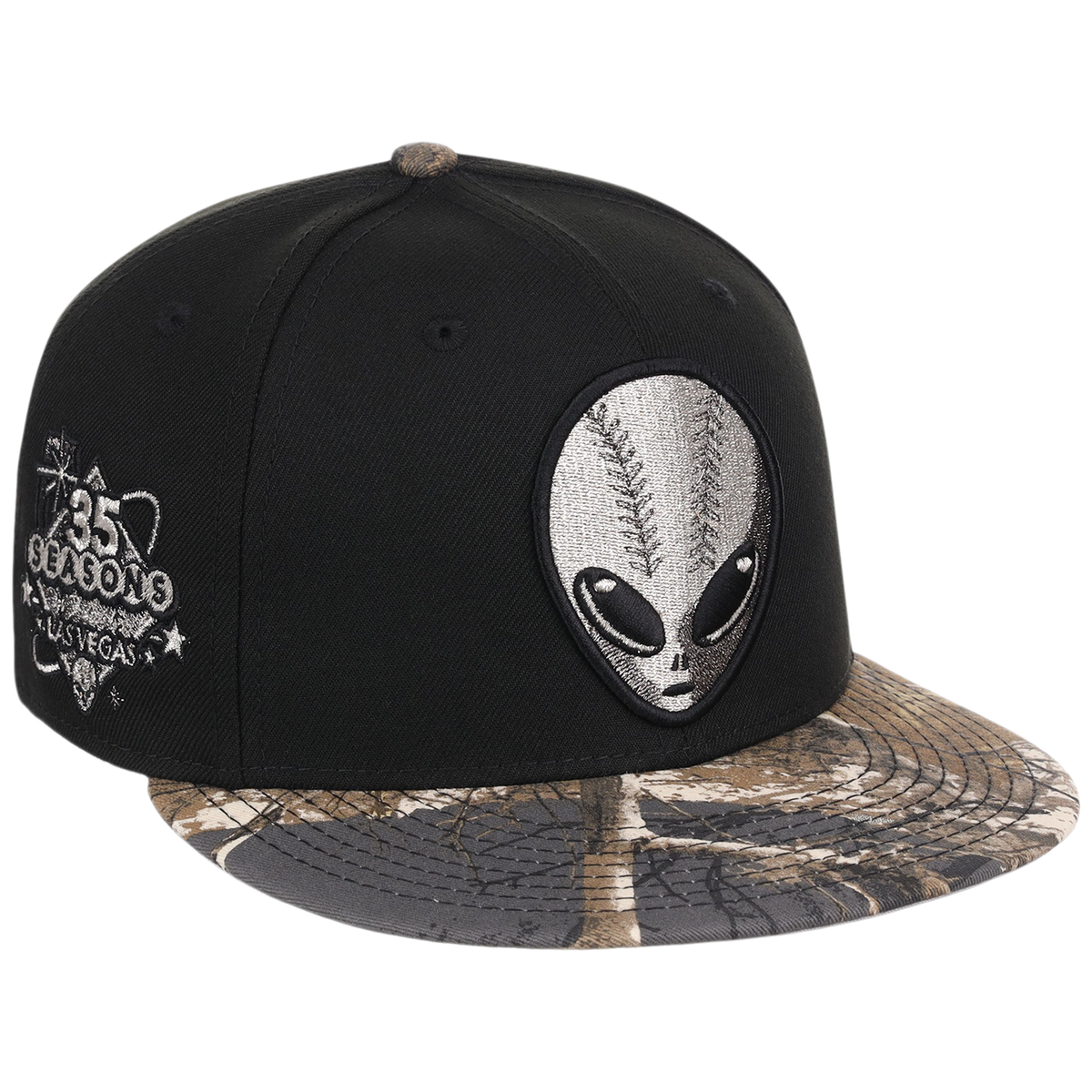 Las Vegas Aviators MiLB Black Realtree Metallics New Era 59FIFTY
