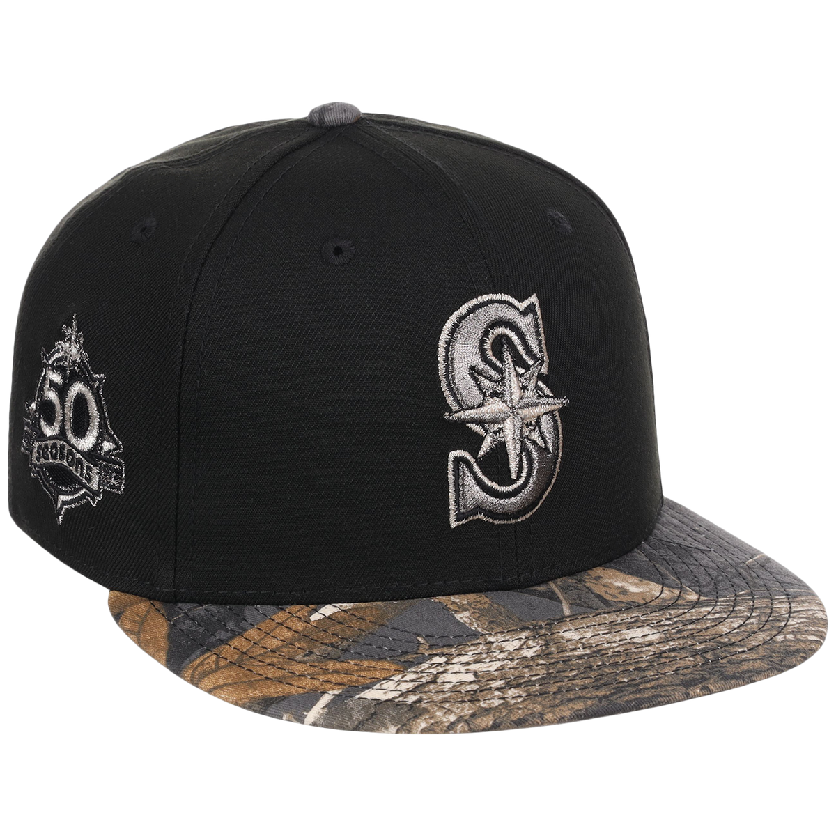 Seattle Mariners MLB Black Realtree Metallics New Era 59FIFTY
