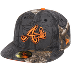 Atlanta Braves MLB Black Realtree Flame 2.0 New Era 59FIFTY