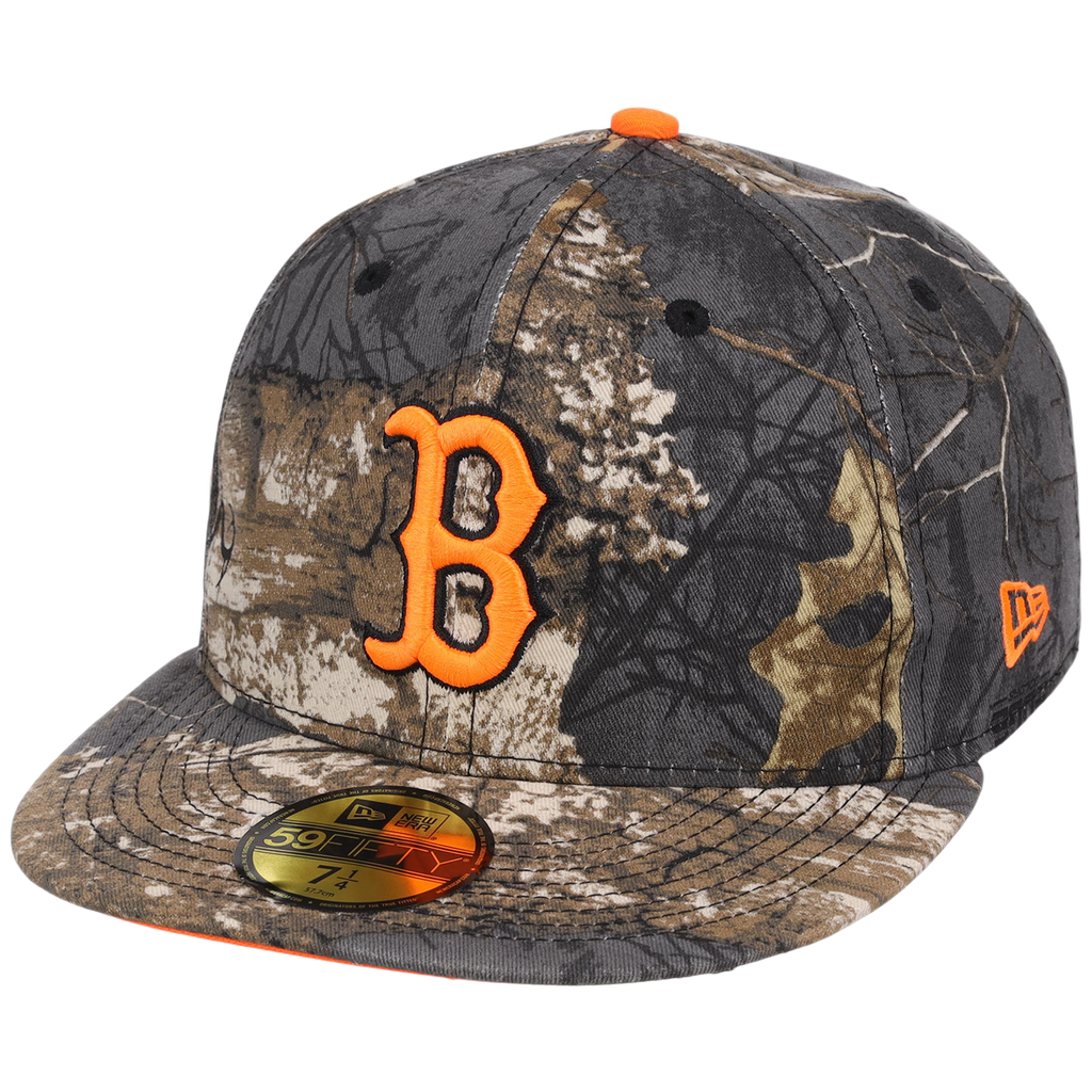 Boston Red Sox MLB Black Realtree Flame 2.0 New Era 59FIFTY