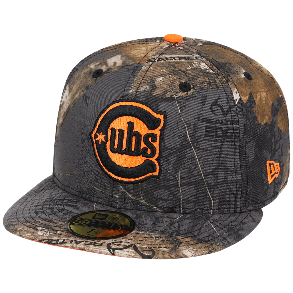 Chicago Cubs MLB Black Realtree Flame 2.0 New Era 59FIFTY