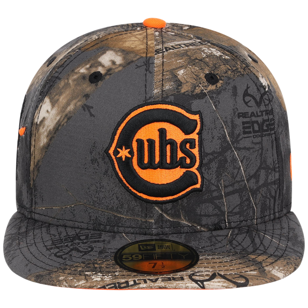 Chicago Cubs MLB Black Realtree Flame 2.0 New Era 59FIFTY
