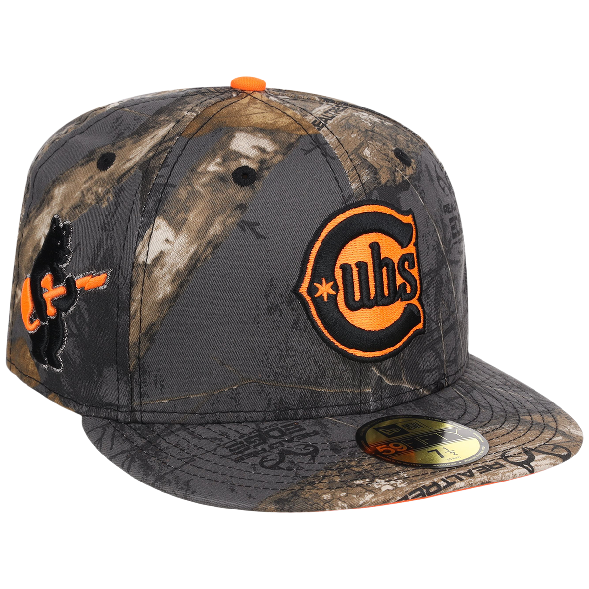 Chicago Cubs MLB Black Realtree Flame 2.0 New Era 59FIFTY