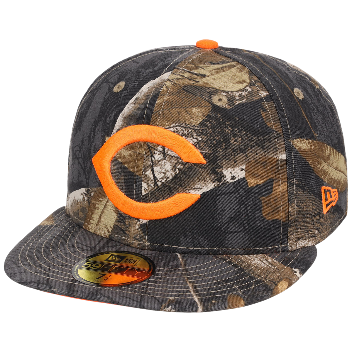 Cleveland Indians MLB Black Realtree Flame 2.0 New Era 59FIFTY
