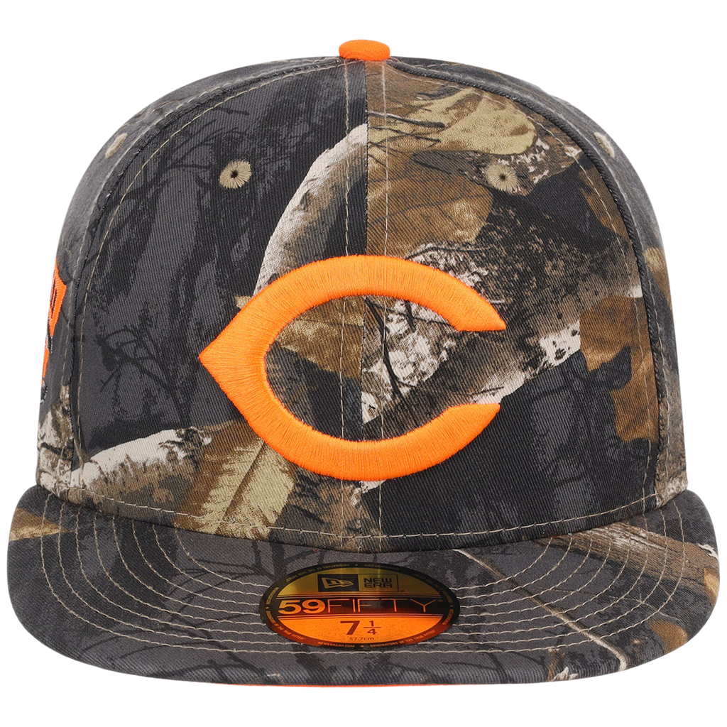 Cleveland Indians MLB Black Realtree Flame 2.0 New Era 59FIFTY