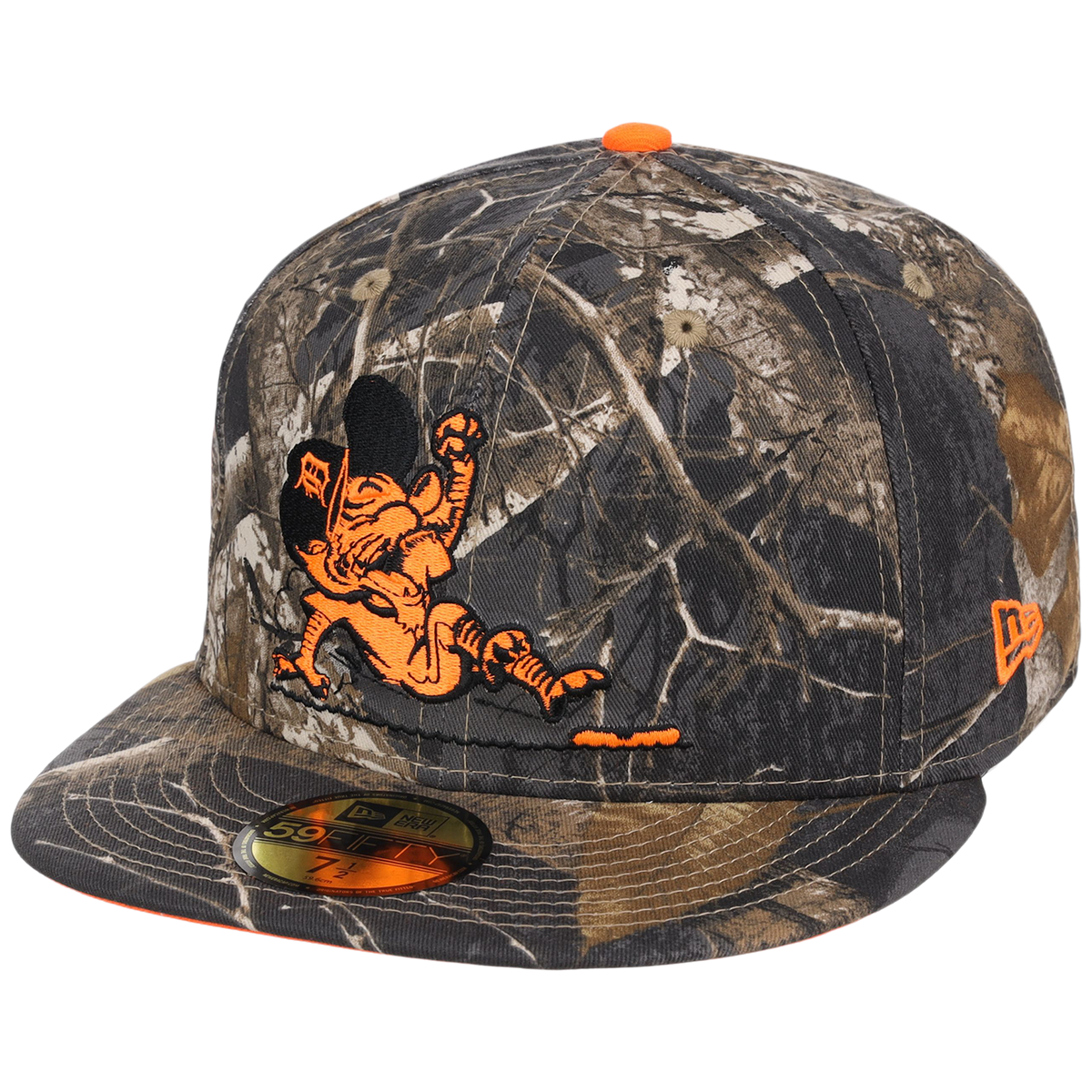 Detroit Tigers MLB Black Realtree Flame 2.0 New Era 59FIFTY