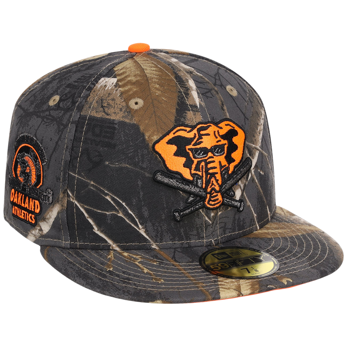 Oakland Athletics MLB Black Realtree Flame 2.0 New Era 59FIFTY