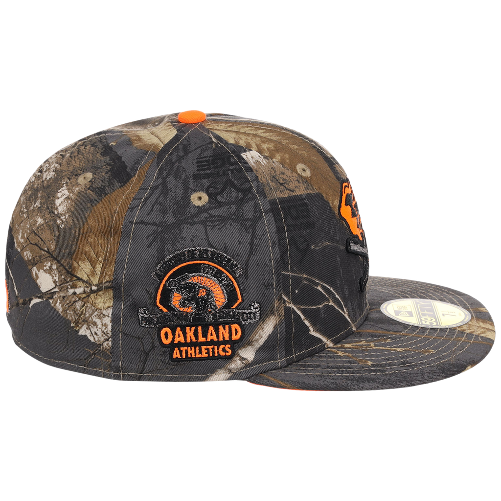 Oakland Athletics MLB Black Realtree Flame 2.0 New Era 59FIFTY