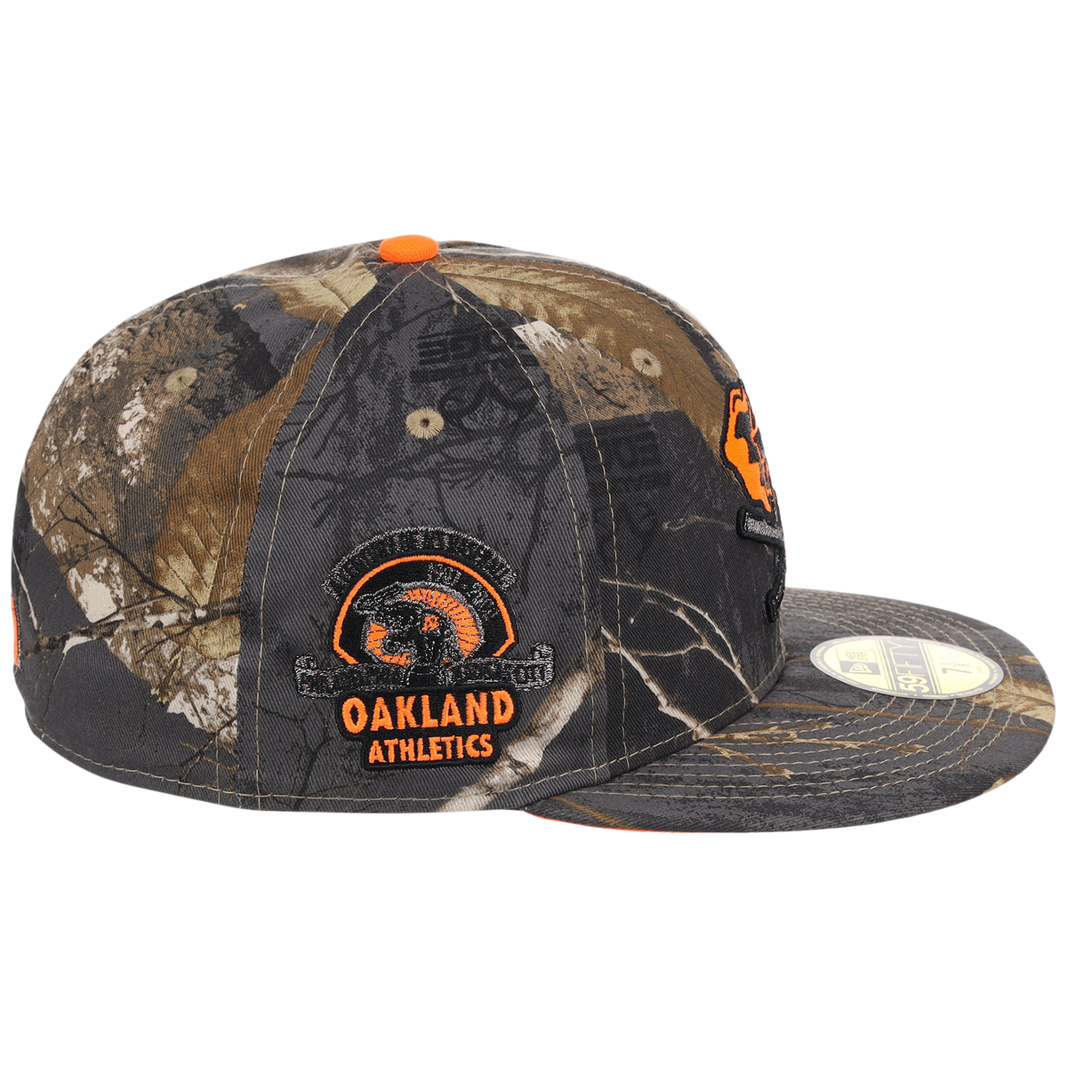 Oakland Athletics MLB Black Realtree Flame 2.0 New Era 59FIFTY