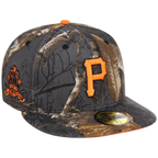 Pittsburgh Pirates MLB Black Realtree Flame 2.0 New Era 59FIFTY