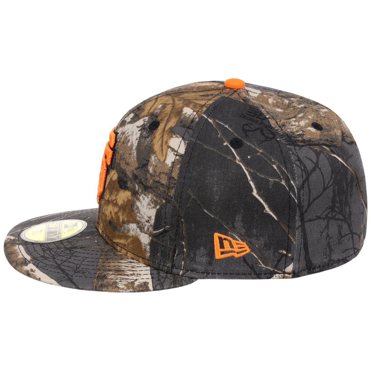 San Francisco Giants MLB Black Realtree Flame 2.0 New Era 59FIFTY