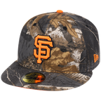 San Francisco Giants MLB Black Realtree Flame 2.0 New Era 59FIFTY
