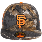 San Francisco Giants MLB Black Realtree Flame 2.0 New Era 59FIFTY
