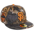 San Francisco Giants MLB Black Realtree Flame 2.0 New Era 59FIFTY