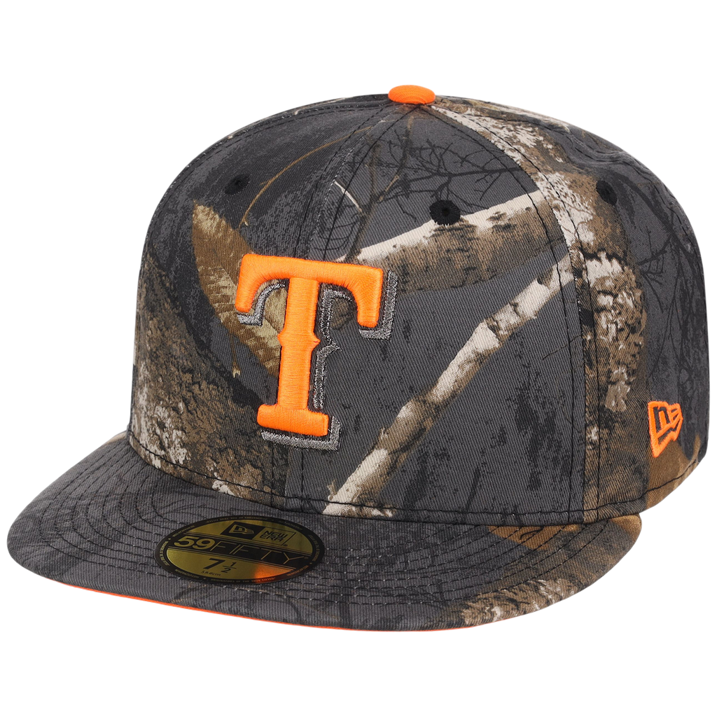 Texas Rangers MLB Black Realtree Flame 2.0 New Era 59FIFTY