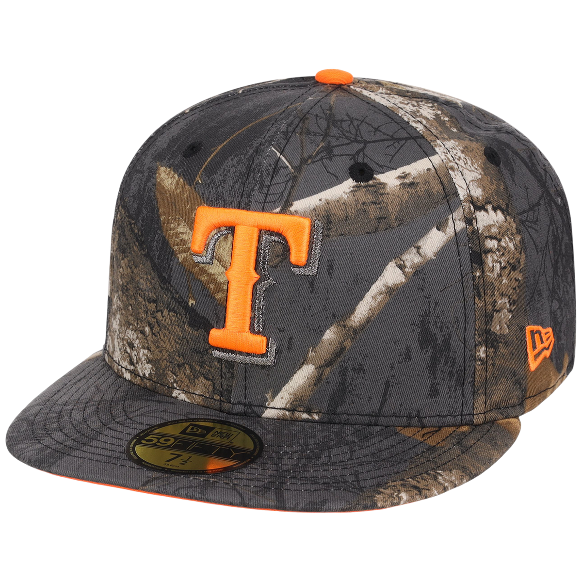Texas Rangers MLB Black Realtree Flame 2.0 New Era 59FIFTY