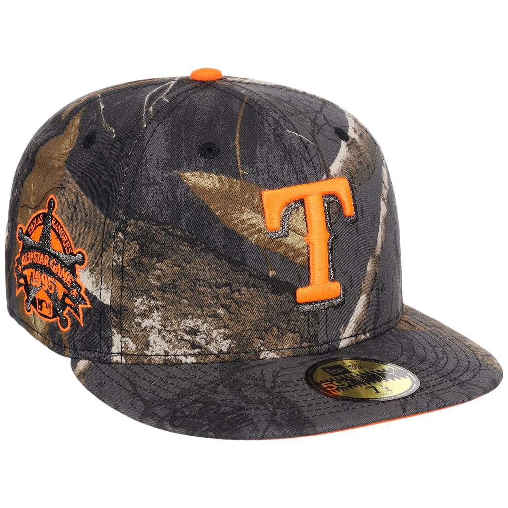 Texas Rangers MLB Black Realtree Flame 2.0 New Era 59FIFTY