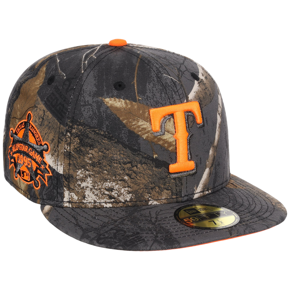 Texas Rangers MLB Black Realtree Flame 2.0 New Era 59FIFTY